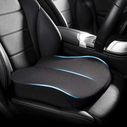 Belro adult car seat booster for sports and outdoors, shown in a safe, supportive position with upholstery and adjustable straps.