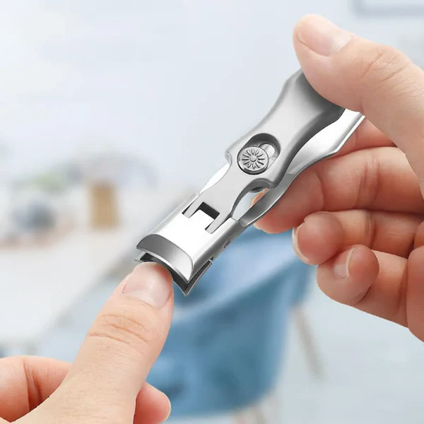 Belro Ultra Sharp Nail Cutter with wide jaw opening for thick nails, featuring stainless steel blades for precise nail trimming.