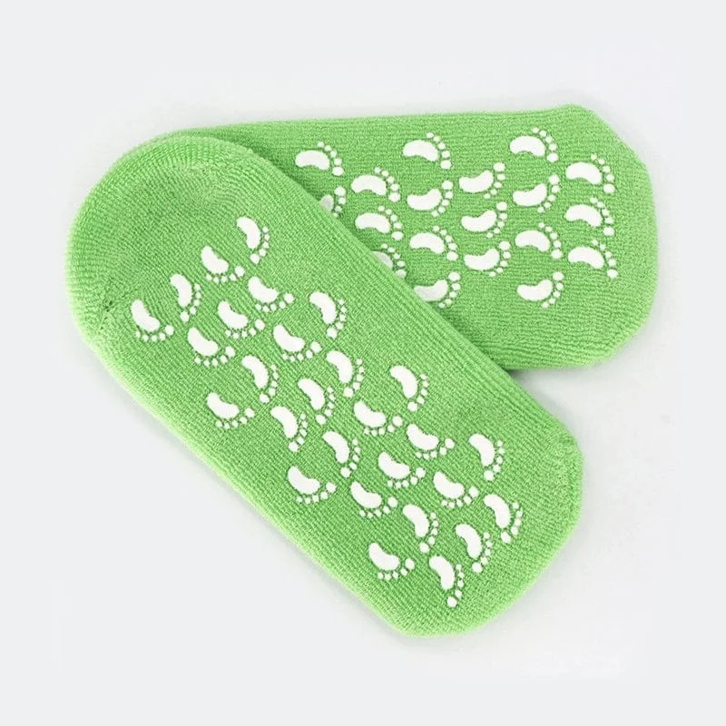 Belro moisturizing socks with spa gel lining, soft fabric for nourishing foot care and hydration in health and beauty.