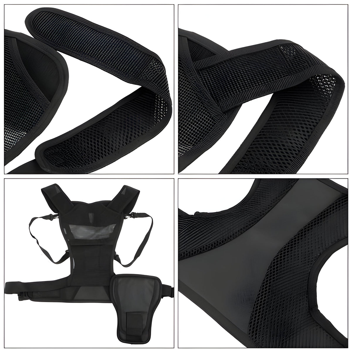 Belro dual camera chest harness system attached to a person, designed for hands-free video recording and photography.