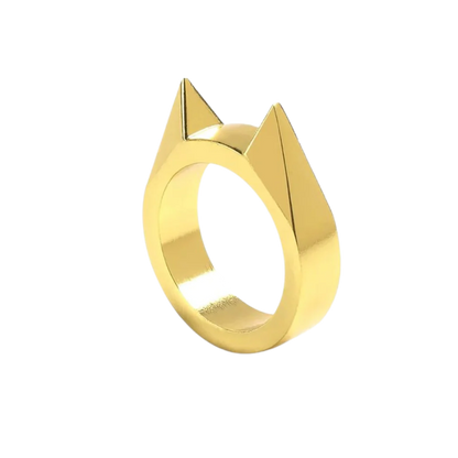 Belro Cat Ear Protective Ring, jewelry accessory featuring a unique cat ear design, perfect for fashion-forward animal lovers.