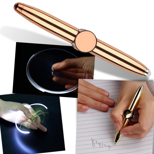Belro fidget spinner pen with spinning toy and pen combo, designed for stress relief and fun, shown on white background.
