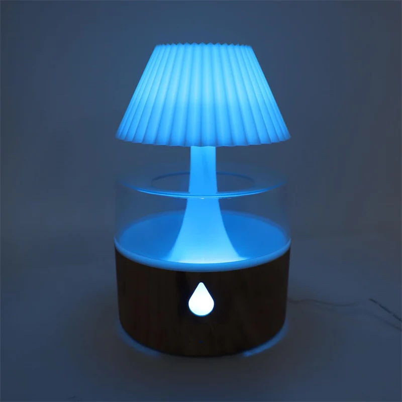 Belro Rain Cloud Humidifier with cool mist, aromatherapy diffuser, USB power, and built-in night light for health and beauty use.