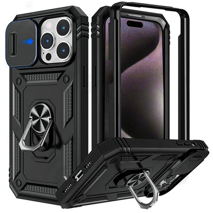 Belro magnetic phone case attached to a smartphone, showcasing sleek design and magnetic closure in a close-up view.