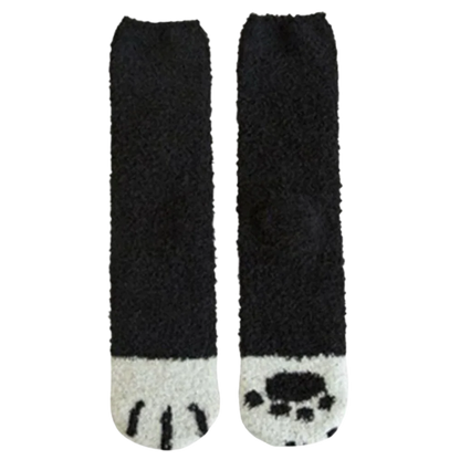 Belro Cat's Paw Winter Socks featuring cozy knit fabric and playful cat paw patterns for warm, stylish winter footwear.