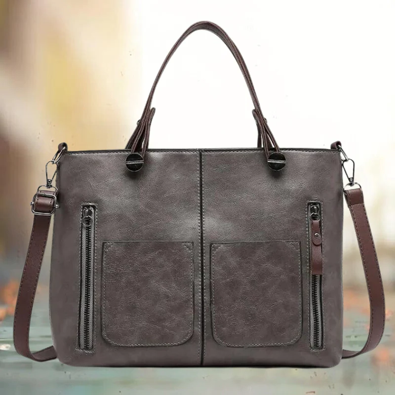 Belro elegant leather bag with sleek design, showcasing smooth brown leather and stylish stitching for accessories and wallet storage.