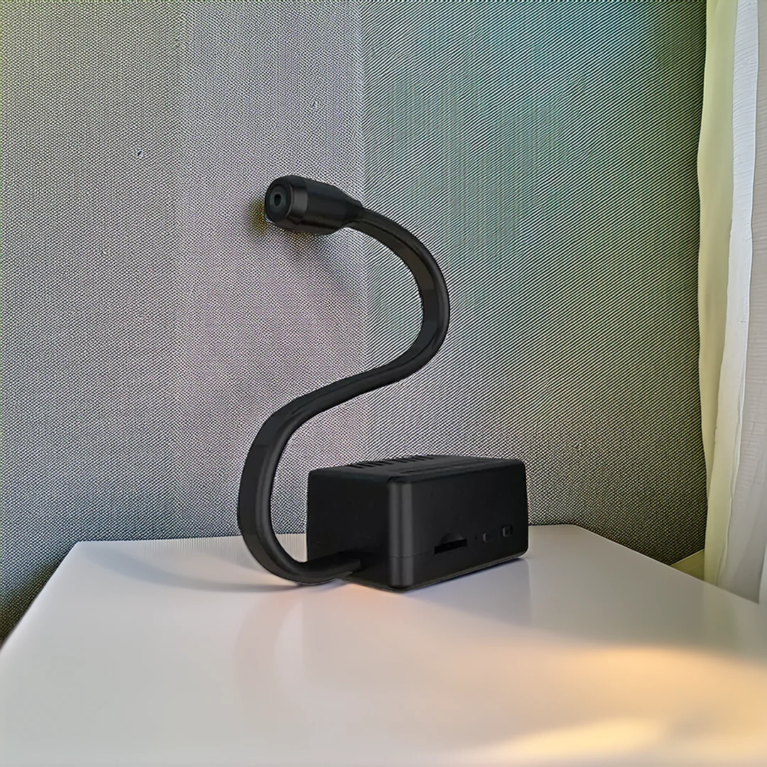 Belro 360° wireless mini camera showing compact design with lens and adjustable features for home or security use.