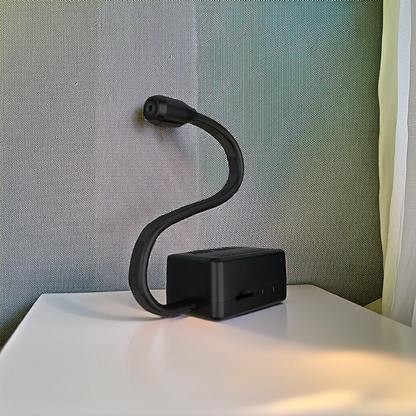 Belro 360° wireless mini camera showing compact design with lens and adjustable features for home or security use.