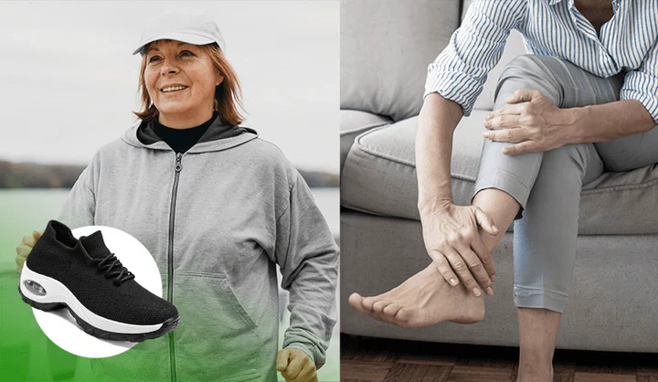 Belro women's orthopedic shoes with air cushion support for comfort and stability, showcasing supportive design and cushioned soles.