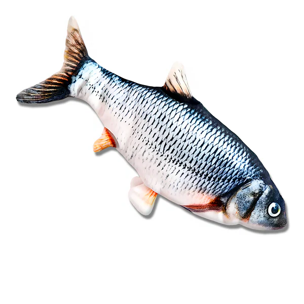 Belro USB Floppy Fish toy for cats, soft plush with a USB-powered motion feature, designed to entertain and engage feline pets.