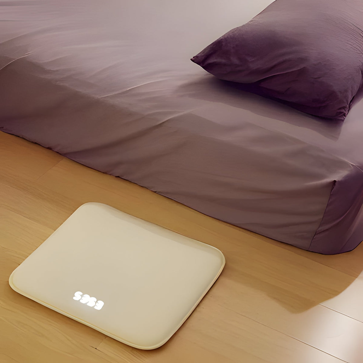 Belro Smart Rug Carpet Alarm Clock with soft, plush surface designed for heavy sleepers, ideal as home decor and functional alarm.