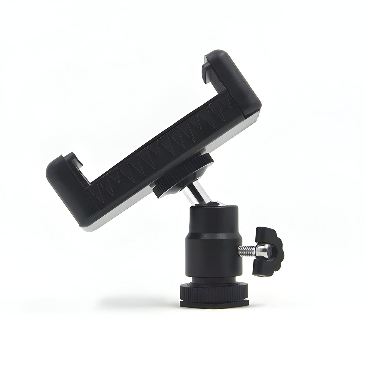 Belro smartphone mount for DSLR cameras, adjustable electronic accessory for secure smartphone attachment during photography.