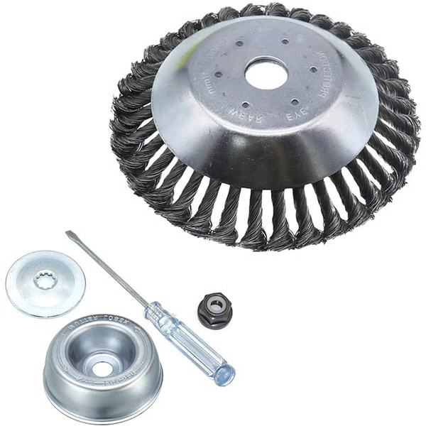 Belro carbon steel brush trimmer for men, clothing tool with durable carbon steel blades, shown in a close-up image.