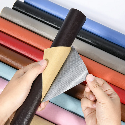 Belro self-adhesive leather refinisher patch for sofas, cuttable repair patch, 19.7 x 53.9 inches, ideal for furniture repair.