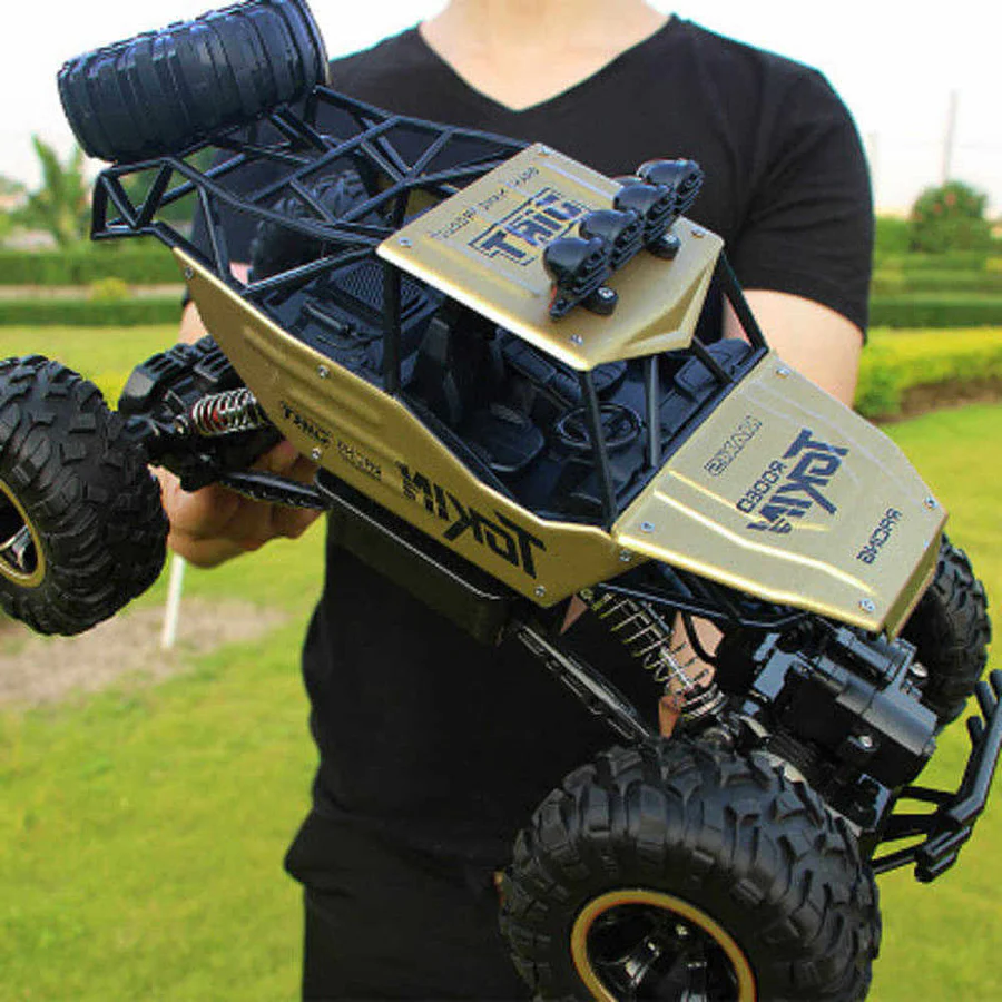 Belro Toy Monster Truck in bright colors with large wheels and rugged design, suitable for kids' outdoor play.