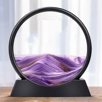 Belro Moving Sea Sand Art toy with a glass frame and colorful sand creating flowing, artistic patterns inside.