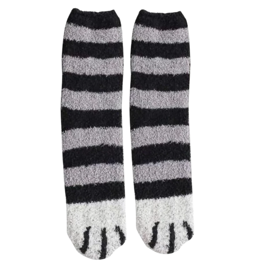 Belro Cat's Paw winter socks featuring cozy knit fabric and feline paw print design, perfect for cold weather warmth.