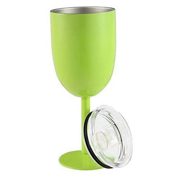 Belro insulated wine cups with stainless steel construction, perfect for keeping beverages cold or warm at home or outdoor dining.