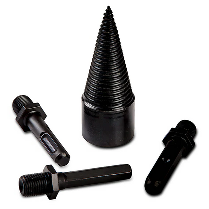 Belro Wood Log Splitter Drill Bit for tools and hardware, showing a durable metal bit designed for splitting logs efficiently.