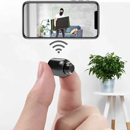 Mini 5G wireless WiFi camera by Belro showing a compact security camera with 1080P HD resolution for surveillance.