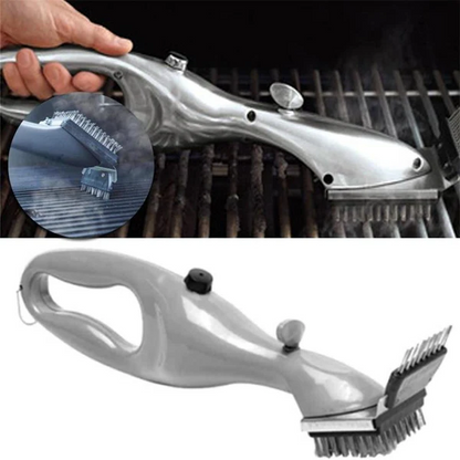Belro BBQ steam cleaning brush for kitchen and outdoor grills with sturdy bristles for deep cleaning and sanitation.