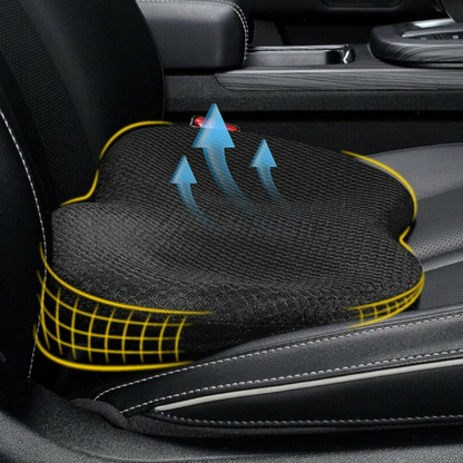 Belro car seat cushion for shorter drivers, ergonomic back support for improved comfort during driving.