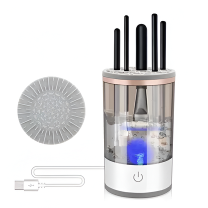 Belro 3-in-1 electric cosmetic brush cleaner machine for makeup brushes in a sleek health and beauty skin care device.