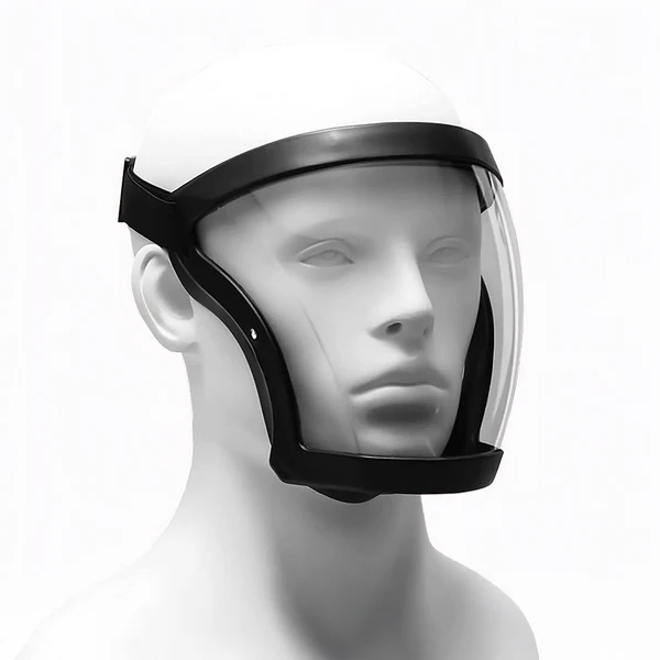 Belro anti-fog face shield, clear protective clothing accessory with anti-fog feature, designed for comfortable face coverage.