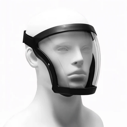 Belro anti-fog face shield, clear protective clothing accessory with anti-fog feature, designed for comfortable face coverage.