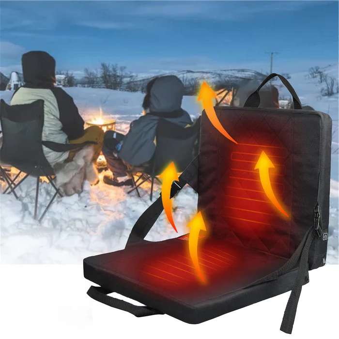 Belro foldable heated seat cushion with 3-level temperature controller, designed for pain relief and comfort in health and beauty.