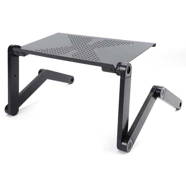 Belro adjustable laptop stand for electronics and computers, showing a sleek silver design with adjustable height and stable base.