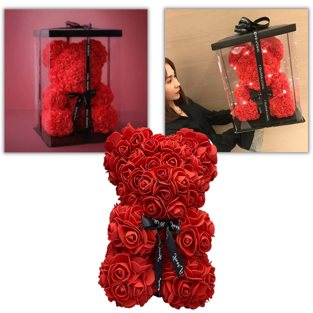 Belro Roses teddy bear shirt for men featuring floral rose design, soft fabric, and casual fit perfect for stylish, comfortable wear.