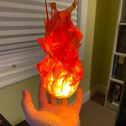Belro Halloween floating fireball prop with glowing LED fireball ornament for outdoor home and garden decor.