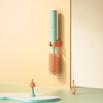 Electric baby bottle brush by Belro with a compact design, featuring a handle and brush head for cleaning bottles.