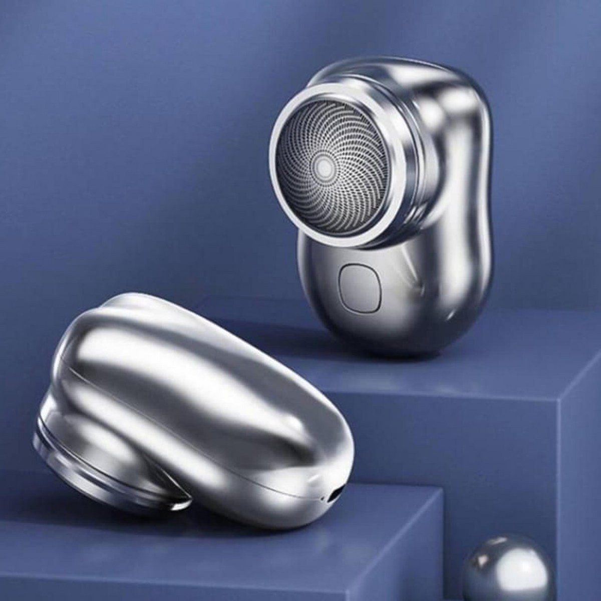 Belro men's mini electric shaver with compact design and rechargeable battery, ideal for quick grooming and personal care.