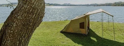 Casavibeo OZTENT RX5 30 Second Family Camping Tent set up outdoors, showcasing its spacious design and quick assembly.