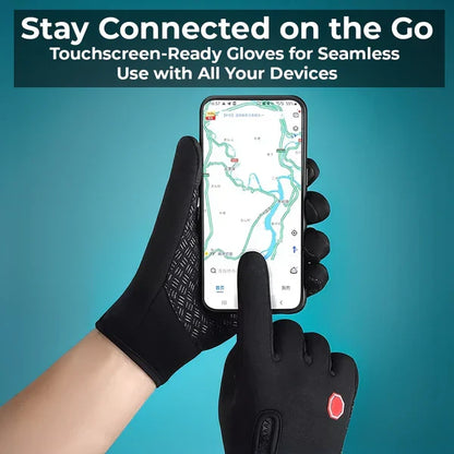 Belro waterproof thermal gloves, cozy and insulated, designed for cold weather and outdoor activities.