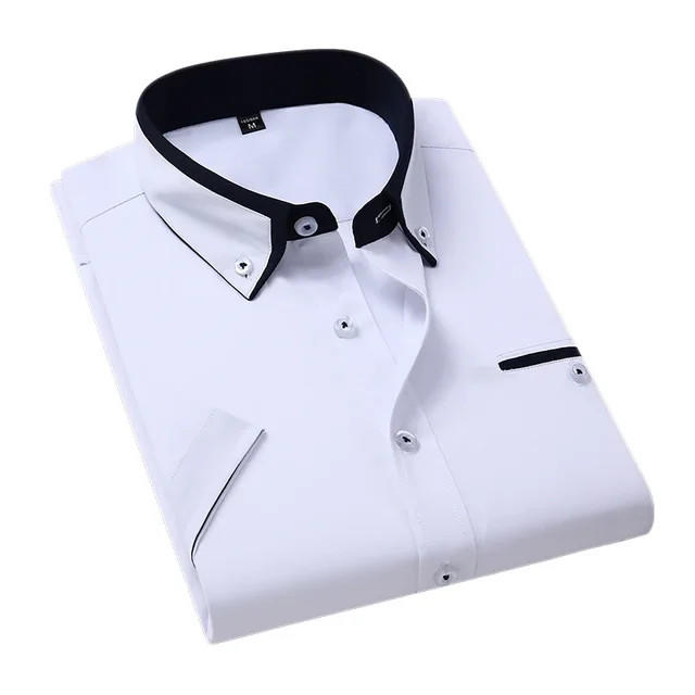Belro Classy Shirt in crisp white with a tailored fit, featuring a classic collar and button-down front.
