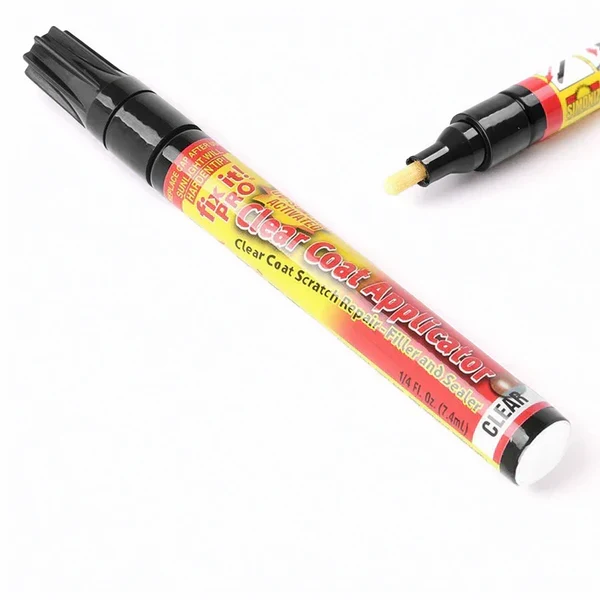 Belro Scratch Eraser Pen for quick car scratch repair, shown with the pen and surface ready for touch-up.