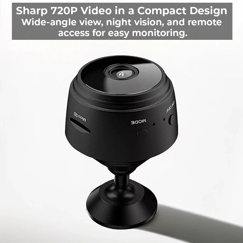 Wireless waterproof backup camera for RVs and trailers by Belro, showing lens and waterproof housing for outdoor use.