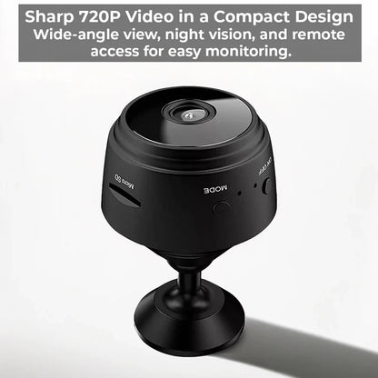 Wireless waterproof backup camera for RVs and trailers by Belro, showing lens and waterproof housing for outdoor use.