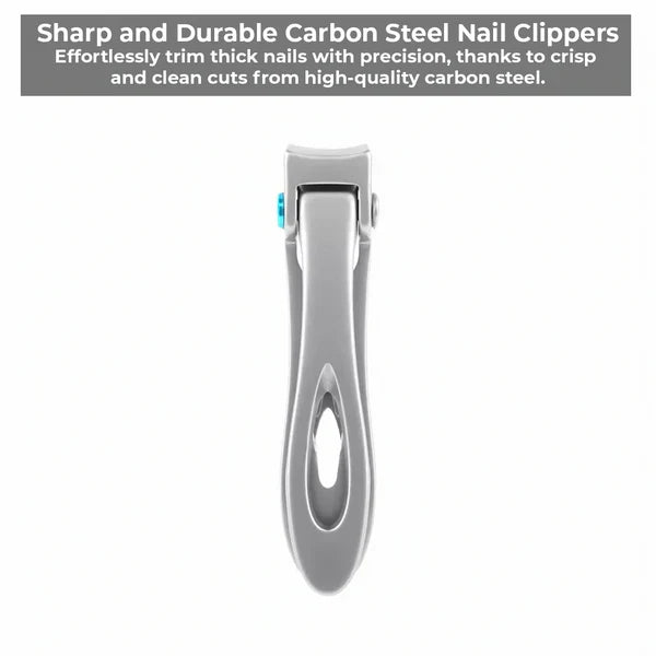 Belro Precision Nail Clippers for Thick Nails, stainless steel grooming tool for strong, thick toenails and fingernails.