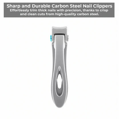 Belro Precision Nail Clippers for Thick Nails, stainless steel grooming tool for strong, thick toenails and fingernails.