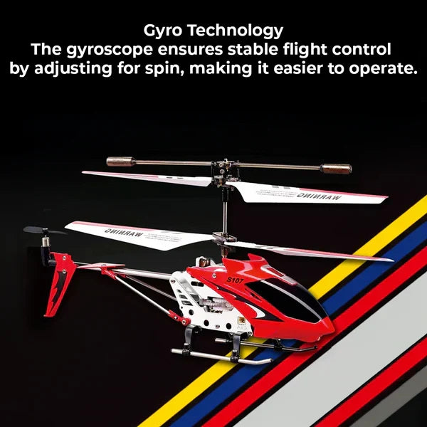 Crimson Belro unbreakable mini RC helicopter with gyro, toy aircraft featuring a compact design and vibrant red color.