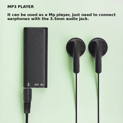 Belro mini voice-activated recorder with compact design, featuring built-in microphone for discreet audio recording.