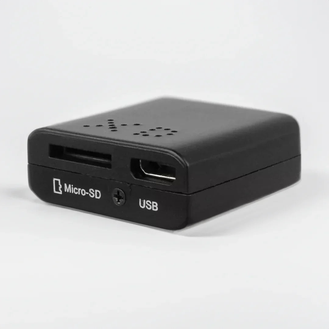 Belro Micro HD Video Camera with Audio, compact camcorder with lens, display screen, and audio input, ideal for high-quality recordings