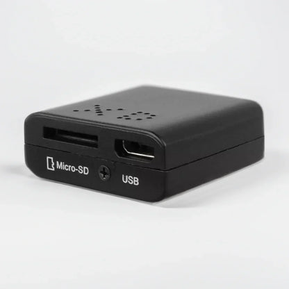 Belro Micro HD Video Camera with Audio, compact camcorder with lens, display screen, and audio input, ideal for high-quality recordings