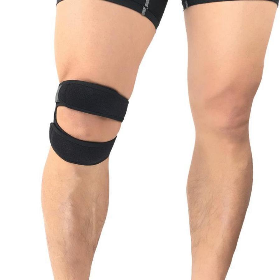 Belro Patellar Tendon Strap and Torn Meniscus Knee Brace, adjustable knee support accessory with straps and padded design.