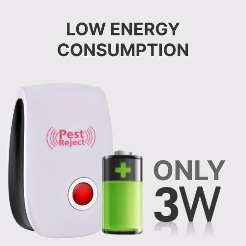 Belro ultrasonic insect and rodent repellent device for home and garden pest control, with a compact design and safety features