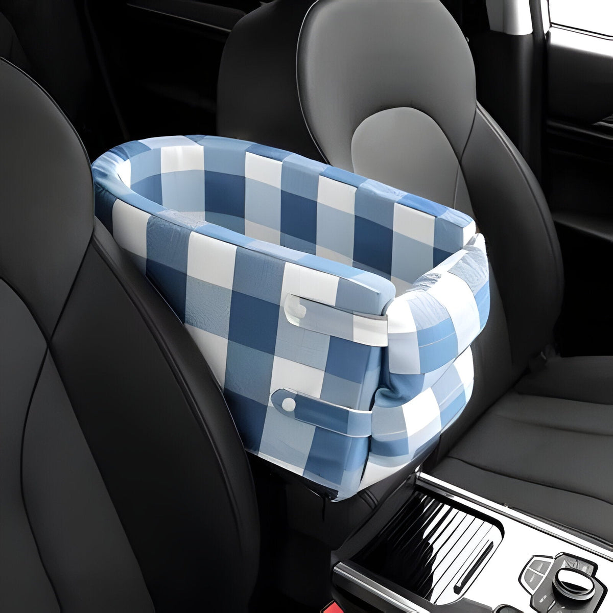 Belro pet car seat for small dogs and cats, secure automotive seat with padded interior for comfort and safety during travel.